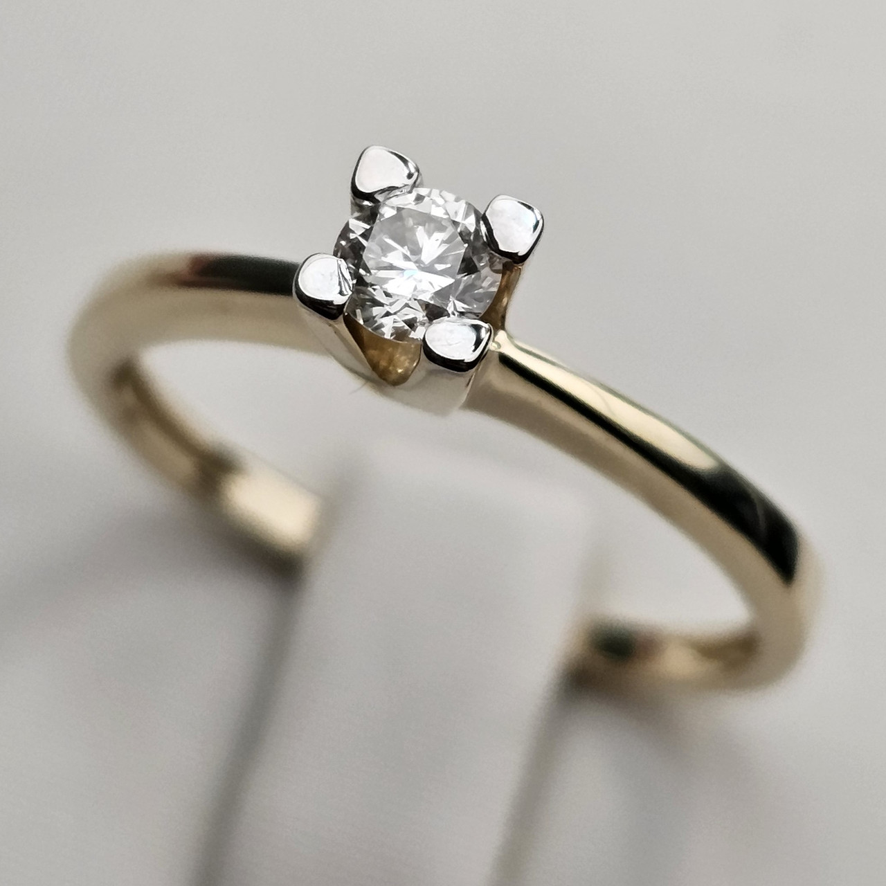 Золотое кольцо с бриллиантами 0.20Сt VS2/I, 17 р. VG -Cut - фото 6 - id-p111696107