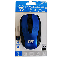 Компьютерная мышь беспроводная оптическая 1600 dpi USB HP Wireless Mouse синяя