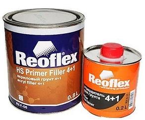 Грунт 2K акриловый Reoflex HS Primer Filler 4+1 RX F-06 0.8л белый с отвердителем
