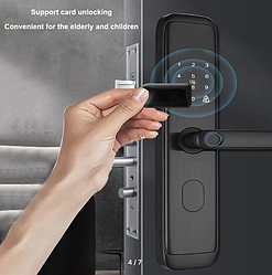 Электронный биометрический дверной смарт замок  S-Lock 100