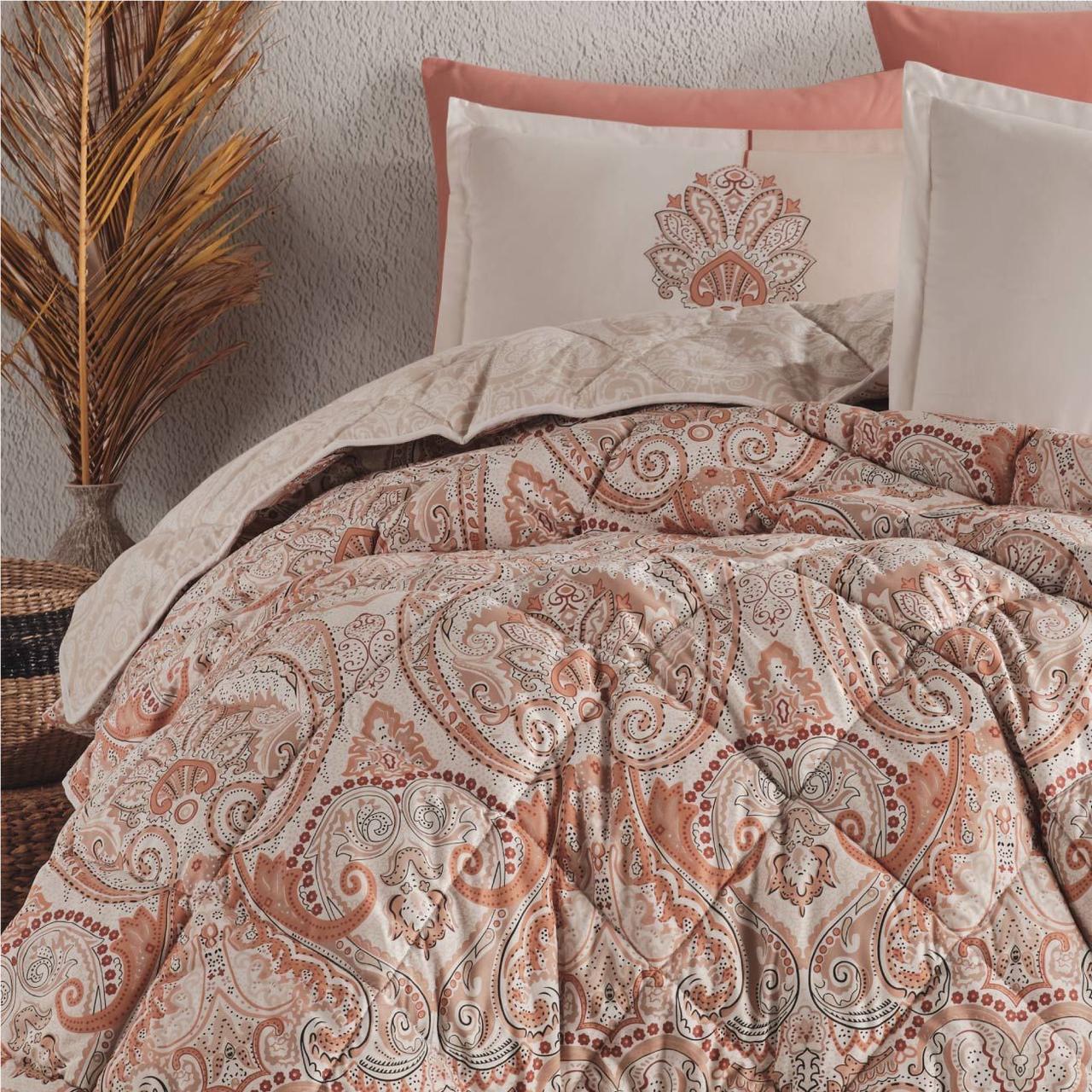 Набор постельного белья с одеялом Ранфорс Clasy GW ALAVA 01 (2-х спальное) Pink Турция - фото 3 - id-p111697162