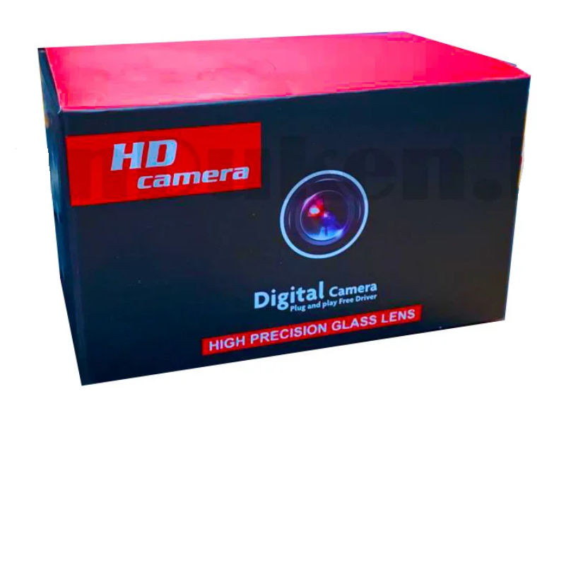 Веб-камера WebCam со встроенным микрофоном на матовой прищепке HD 480 p черная - фото 1 - id-p81304782