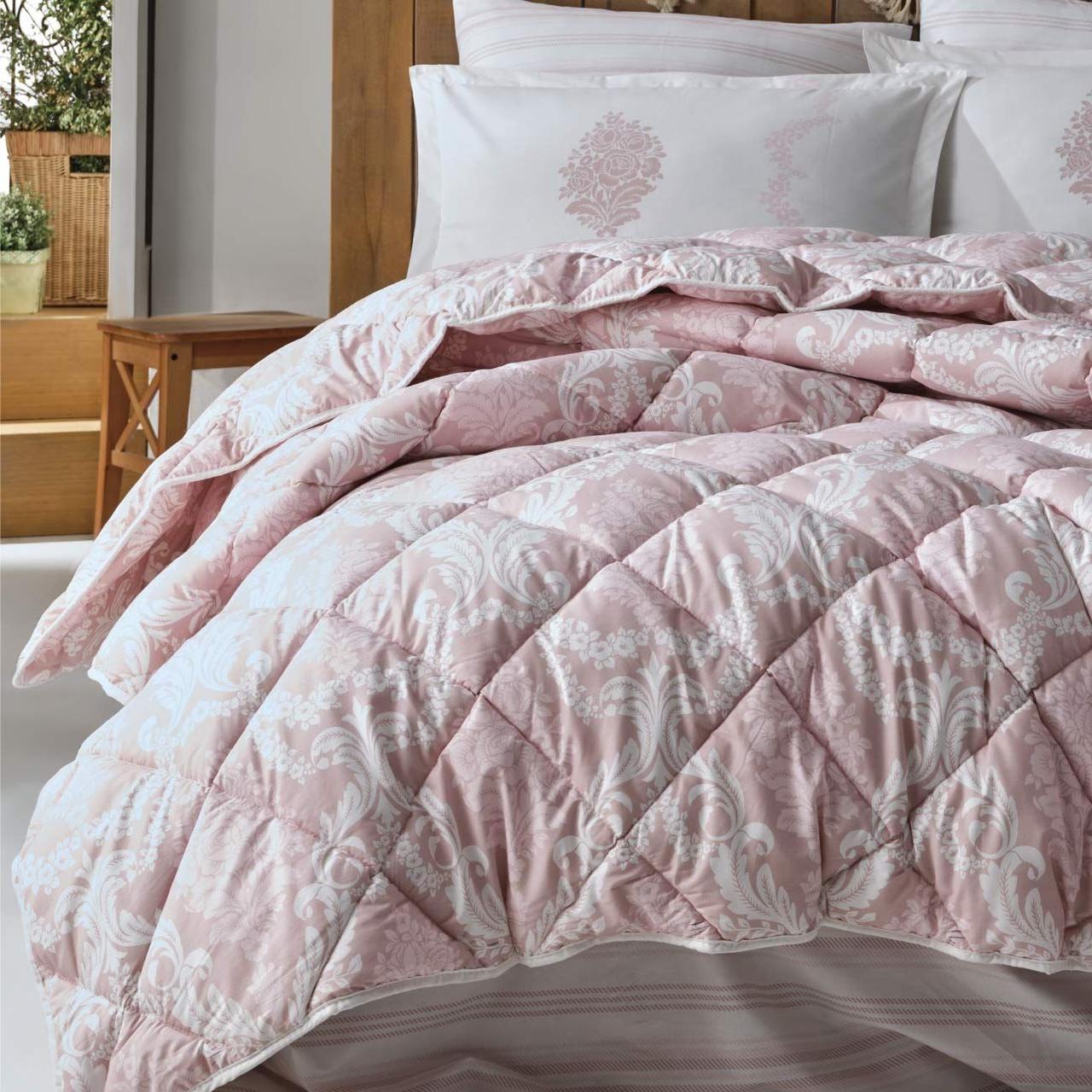 Набор постельного белья с одеялом Ранфорс Clasy GW FIORITA 01 (2-х спальное) Pink Турция - фото 3 - id-p111697186