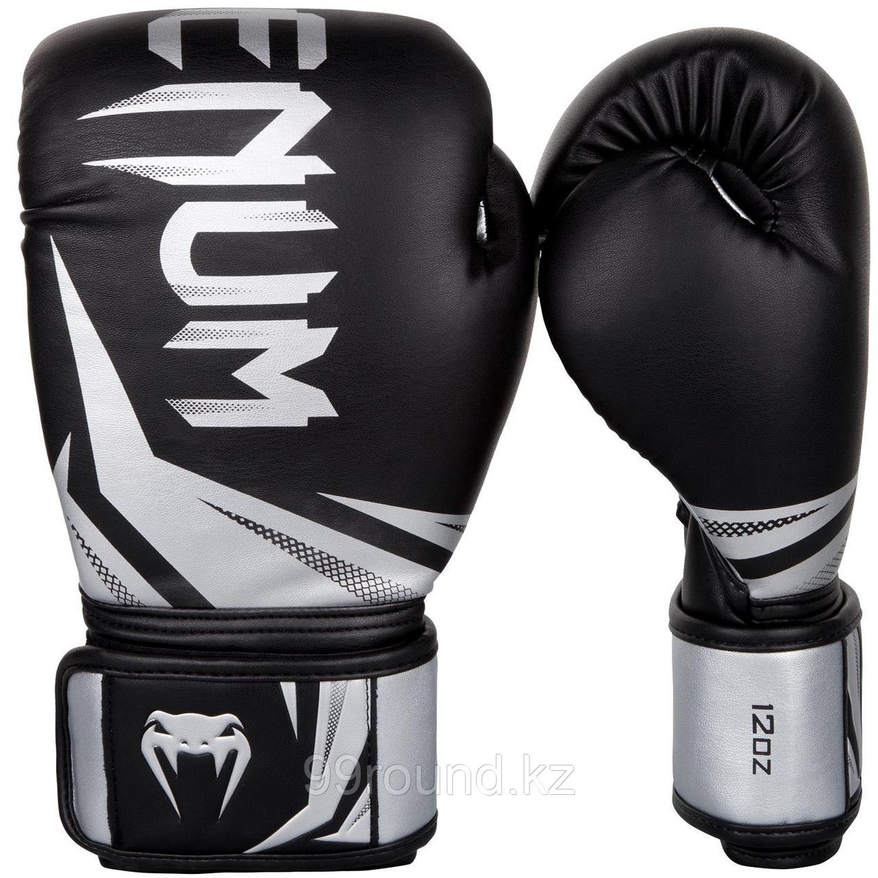 Боксерские перчатки Venum Challenger 3.0 BLK/SLV - 12 Oz