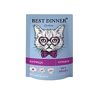 Best Dinner Паучи Влаж.кор д/кошек Exclusive Vet Profi Urinary кусочки в соусе с Курицей 0,085 кг