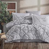 Набор постельного белья с одеялом Ранфорс Clasy GW MESSINA 02 (2-х спальное) Gray Турция