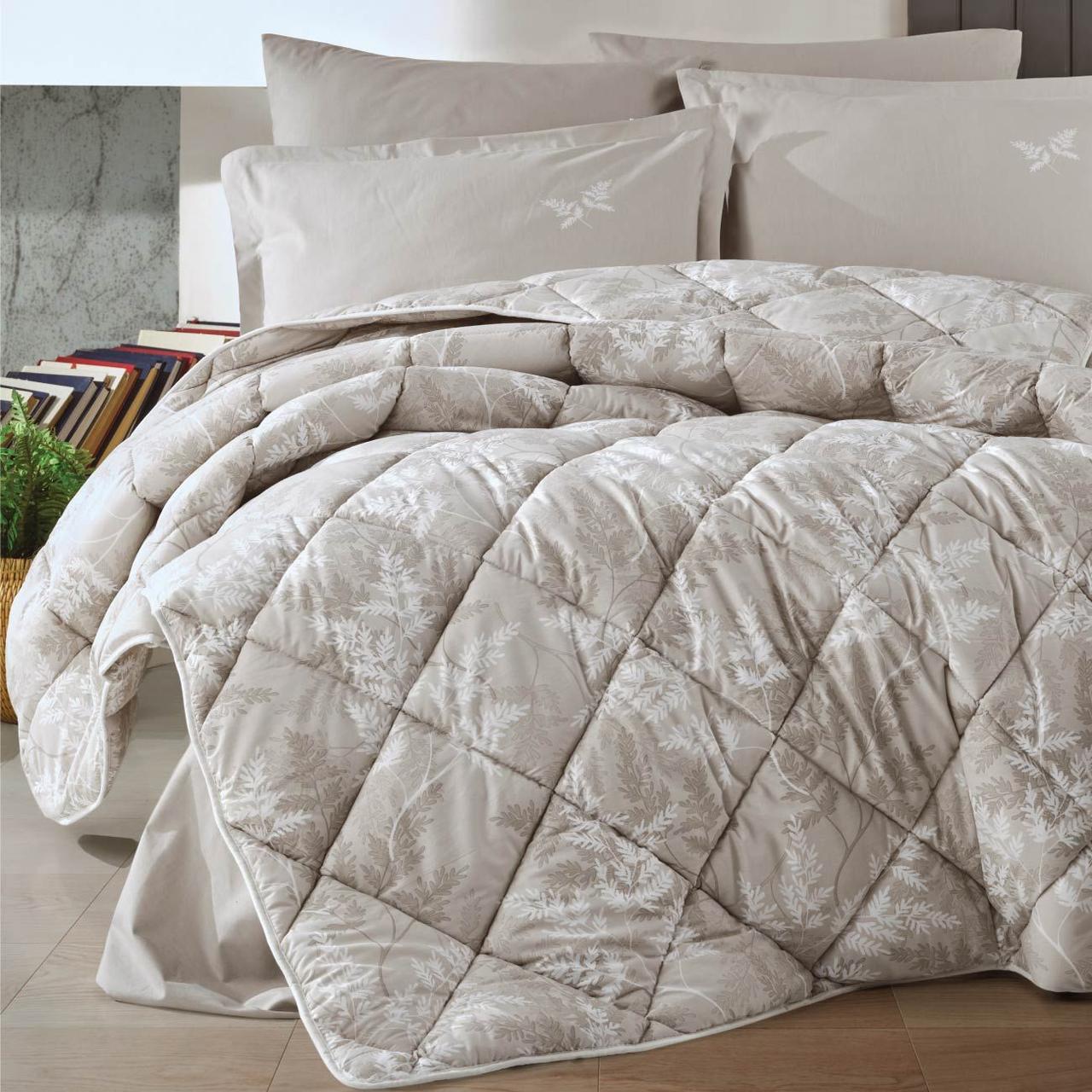 Набор постельного белья с одеялом Ранфорс Clasy GW NATUR 02 (2-х спальное) Gray Турция - фото 3 - id-p111697457