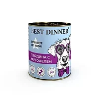 Best Dinner Консер.Влаж.корм д/собак Vet Prof Urinary "Говядина с картофелем" Exclusive - 0,34 кг
