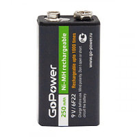 GoPower 6F22 BL1 NI-MH 9V 250mAh батарейка (00-00017020)