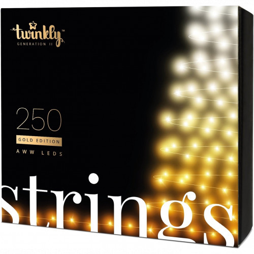 Twinkly Гирлянда Strings 250 AWW LED Gold Edition (TWS250GOP-BEU) - фото 5 - id-p111699920