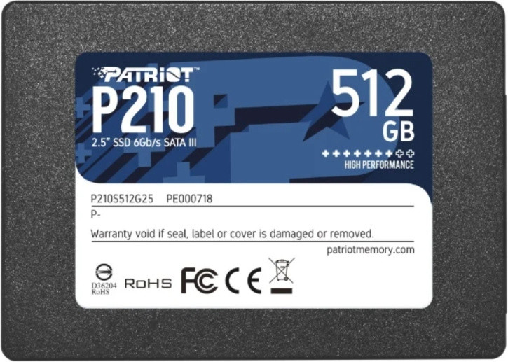 SSD Patriot P210S512G25 512 ГБ, фото 1