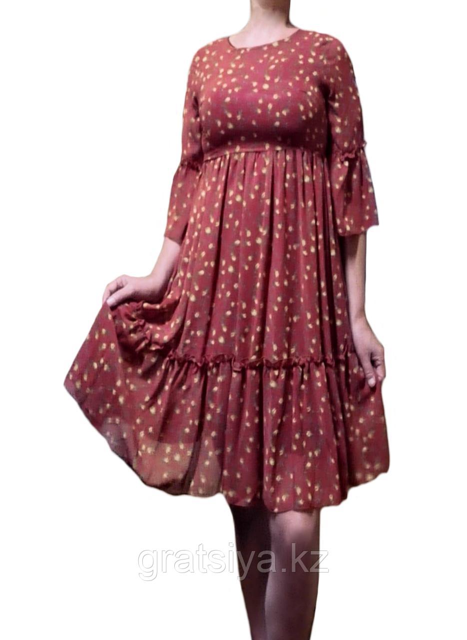Воздушное Летнее Нарядное Женское Платье с Завышенной Талией - фото 1 - id-p102176230