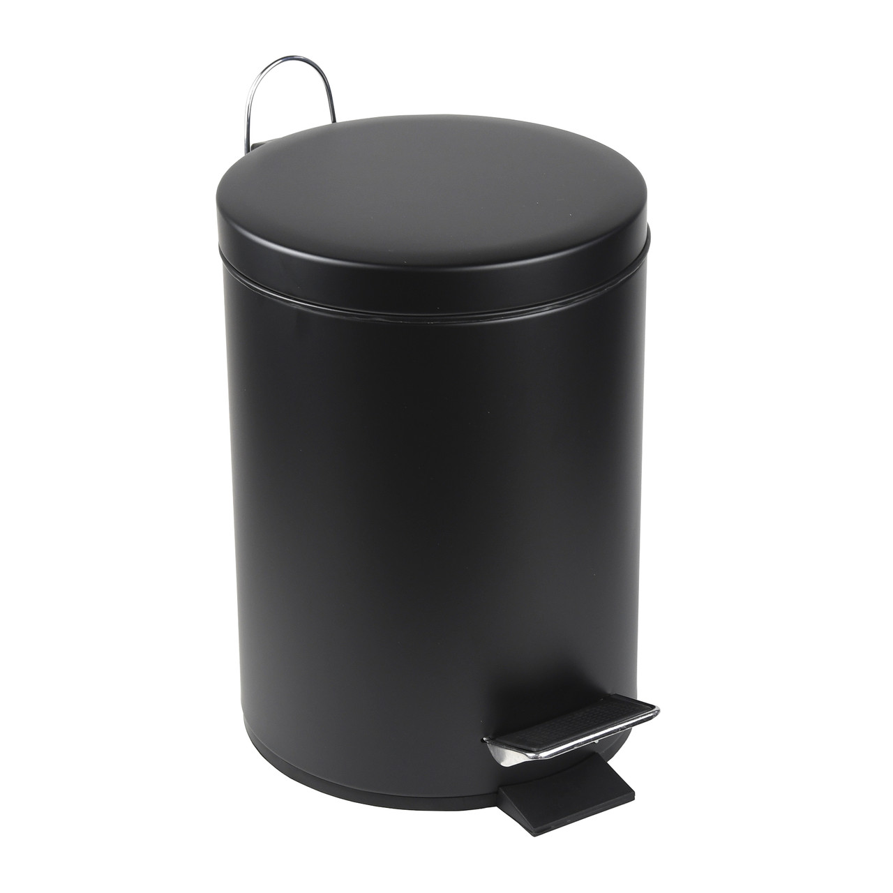 WBR001L05B Урна черная с доводчиком 5 л., фото 1
