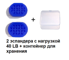 Jaw Trainer для коррекции мышц подбородка 40LB Blue, фото 4