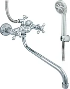 Смеситель для ванны ЦС-СМ 600/5.1-4 К М_Крест круг излив D16 L-300 Стандарт