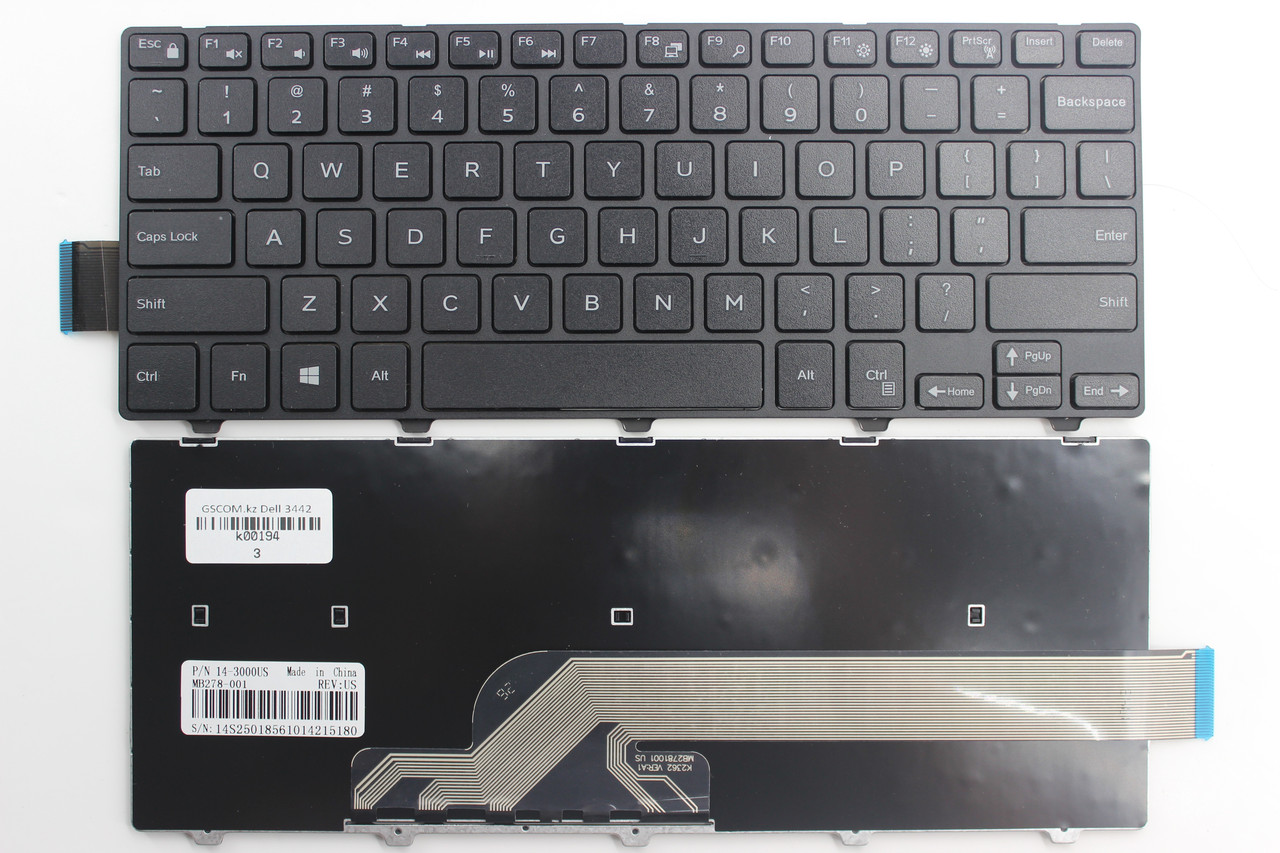 Клавиатура для ноутбука DELL Inspiron 3442, ENG - фото 1 - id-p56426793
