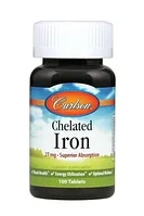 Хелатное железо, Carlson, 27 мг, 100 таблеток