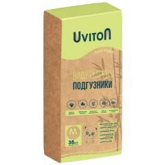 Подгузники Uviton размер M (5-11 кг) упаковка 38шт - фото 2 - id-p111704166