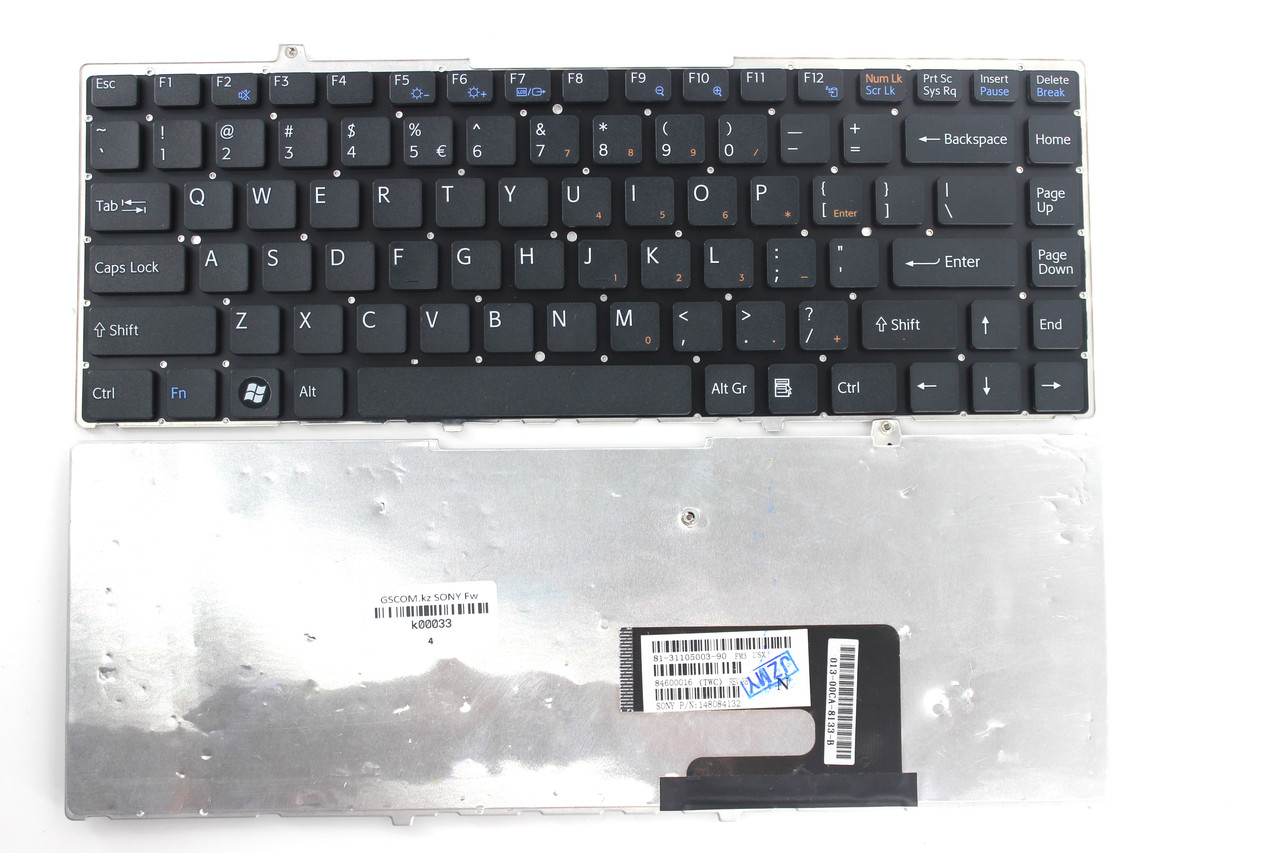 Клавиатура для ноутбука Sony Vaio VGN-FW, ENG черный - фото 2 - id-p56476311