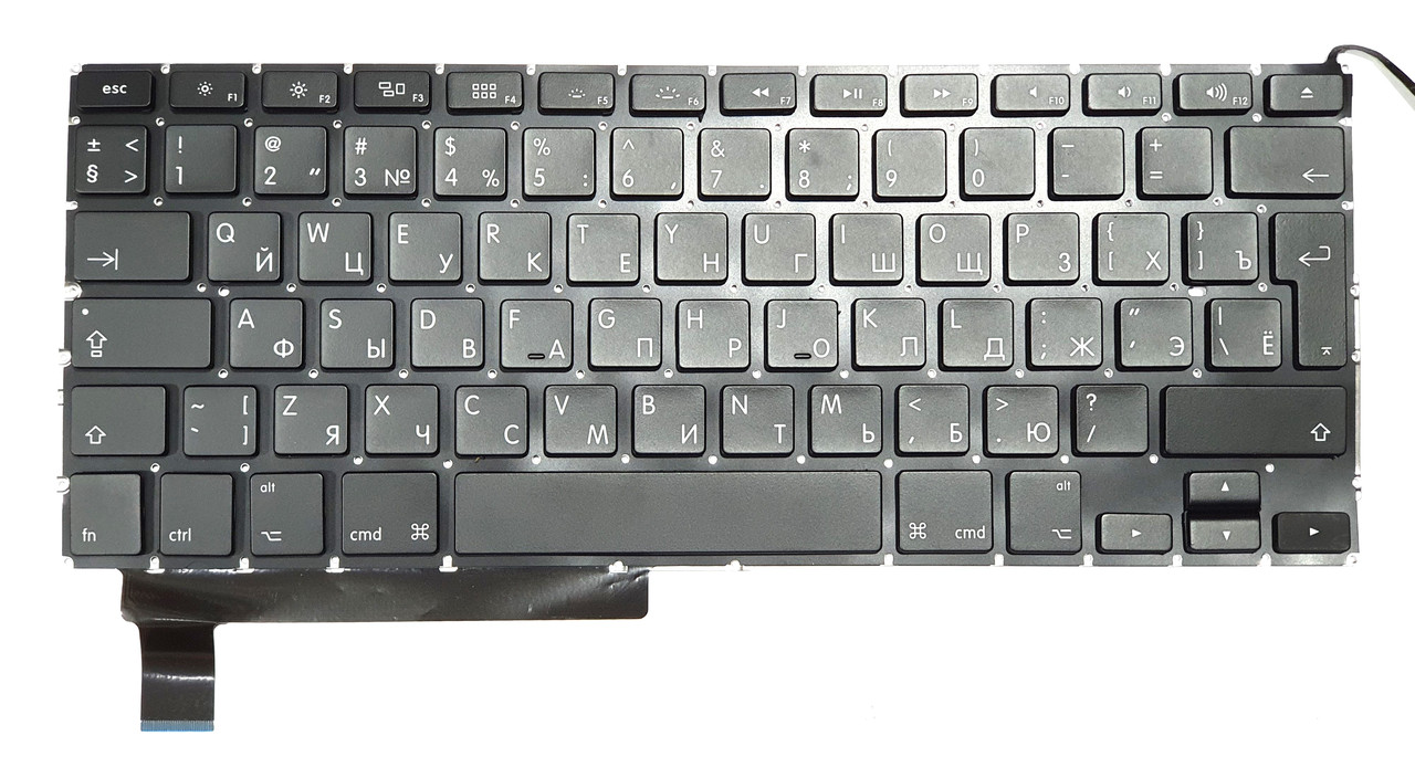 Клавиатура для ноутбука APL Macbook A1286 Вертикальный Enter RU - фото 1 - id-p76731293