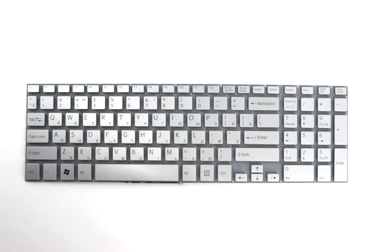 Клавиатура для ноутбука Sony Vaio SVF152, RU серый, фото 1