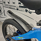 Детский двухколесный велосипед "Prego 2".14" колеса. С боковыми колесиками. Синий., фото 2