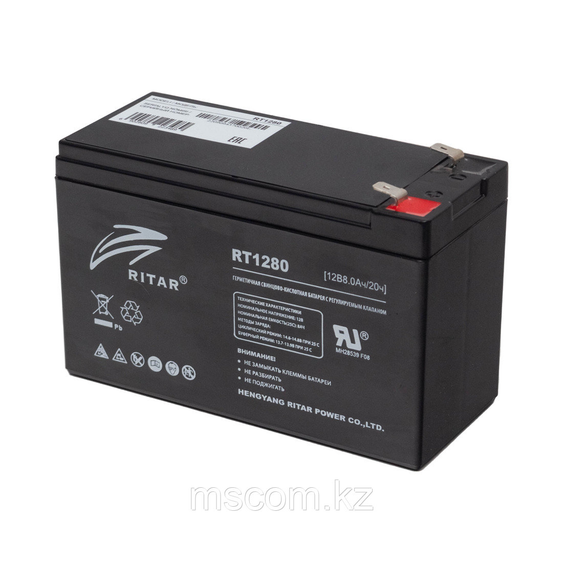 Аккумуляторная батарея Ritar RT1280 12В 8 Ач - фото 1 - id-p111705430