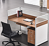 Офисный стол 2хместный с высокими  перегородками, фото 6