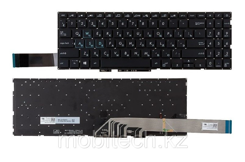 Клавиатуры Asus Vivobook 15 X571 K571 F571 Mars 15 VX60G клавиатура c EN/RU раскладкой c подсветкой