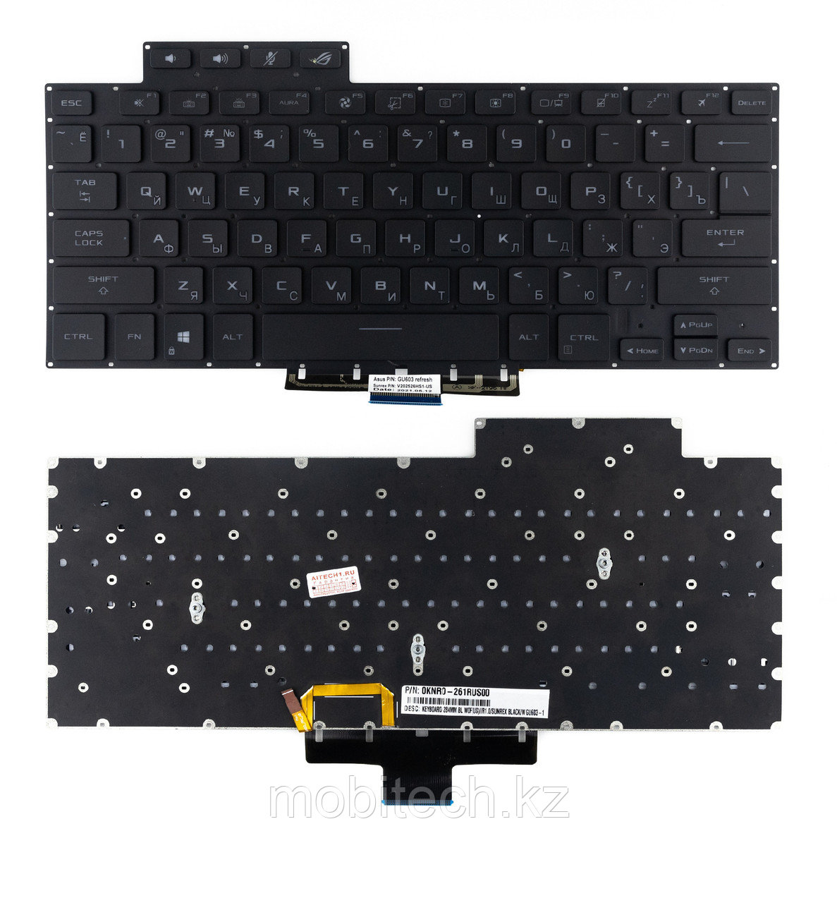 Клавиатуры Asus GA503 Zephyrus ROG G15 GA503 G16 M16 GU603 клавиатура c EN/RU раскладкой c подсветкой