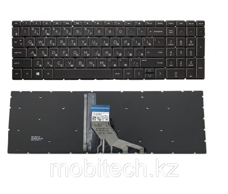 Клавиатуры HP 15-EC 15-CX 15-DA 15-DB 15-DX 15-DW 15-DR 15-DK 15-CN 15-CS 250 G7 250 G8 клавиатура RU/EN, фото 1