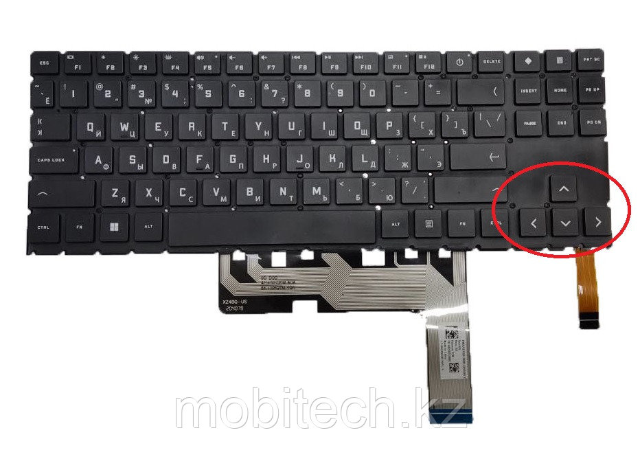 Клавиатуры HP Omen 15-EK 15-EN клавиатура c EN/RU раскладкой c RGB подсветкой