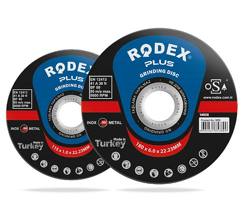 Диск шлифовальный по Металлу RODEX 115x6.0x22, фото 1