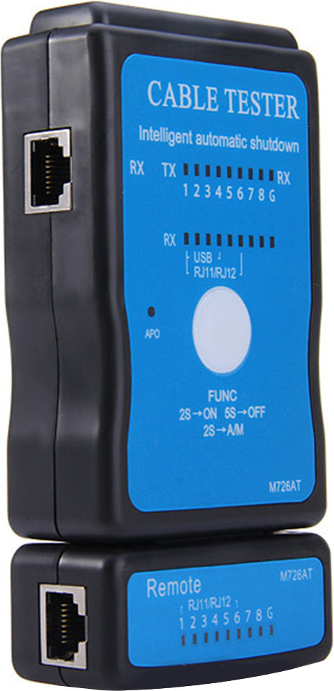 Инструмент тестер сетевого кабеля M726, RJ45/USB - фото 4 - id-p97885877