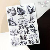 Пленка педикюр 17 дизайн Fashion Nails