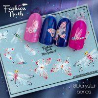 3D crystal 7 Слайдер дизайн Fashion Nails