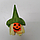 Украшение декор для хэллоуина тыква в зелёной шляпе, фото 2