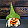 Украшение декор для хэллоуина тыква в зелёной шляпе, фото 4