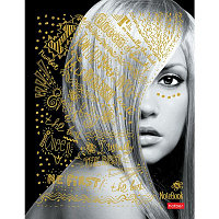 Бизнес-блокнот "Hatber", 80л, А5, клетка, 3D фольга, ламинация, твёрдый переплёт, серия "Твой взгляд"