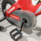 Детский Облегченный  двухколесный велосипед "Prego".12" колеса. Алюминиевый. С боковыми колесиками. Красный., фото 2