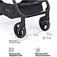 Прогулочная коляска Flex 360 Happy Baby, black, фото 8