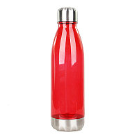 Бутылочка пластиковая для напитков 700 мл красная