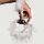 Металлические наручники с белыми перьями Adrien Lastic, фото 2