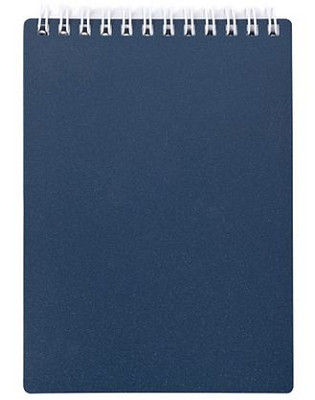 Блокнот "Hatber", 80л, А7, клетка, пластиковая обложка, на гребне, серия "Metallic - Бордо" - фото 1 - id-p111721950