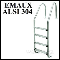 Бассейндерге арналған Emaux NSL-415 құйылған баспалдақ (тот баспайтын болаттан жасалған ALSI 304, 4 сатылы)
