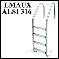 Лестница набортная для бассейнов с солевым хлоринатором Emaux NSL-415 (нержавеющая сталь ALSI 316, 4 ступени)