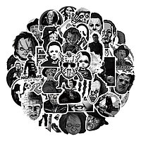 Наклейки в стиле фильмов ужасов 90х годов