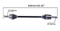 CFT Protech жетегі SUBARU TRIBECA B9 06-14 оң / сол