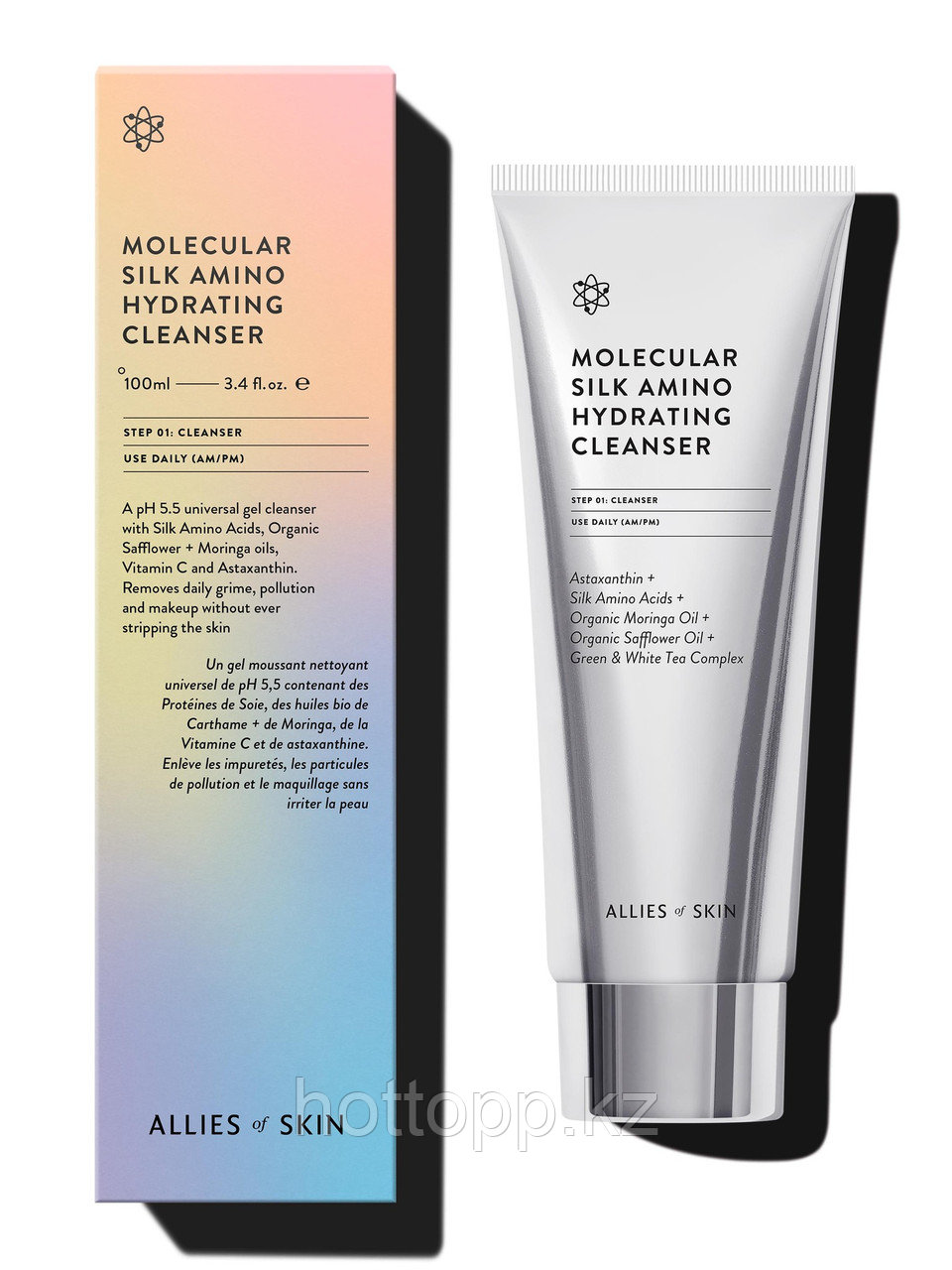 Очищающее средство Allies of Skin Molecular Silk Amino Hydrating Cleanser 100 мл - фото 1 - id-p111722878