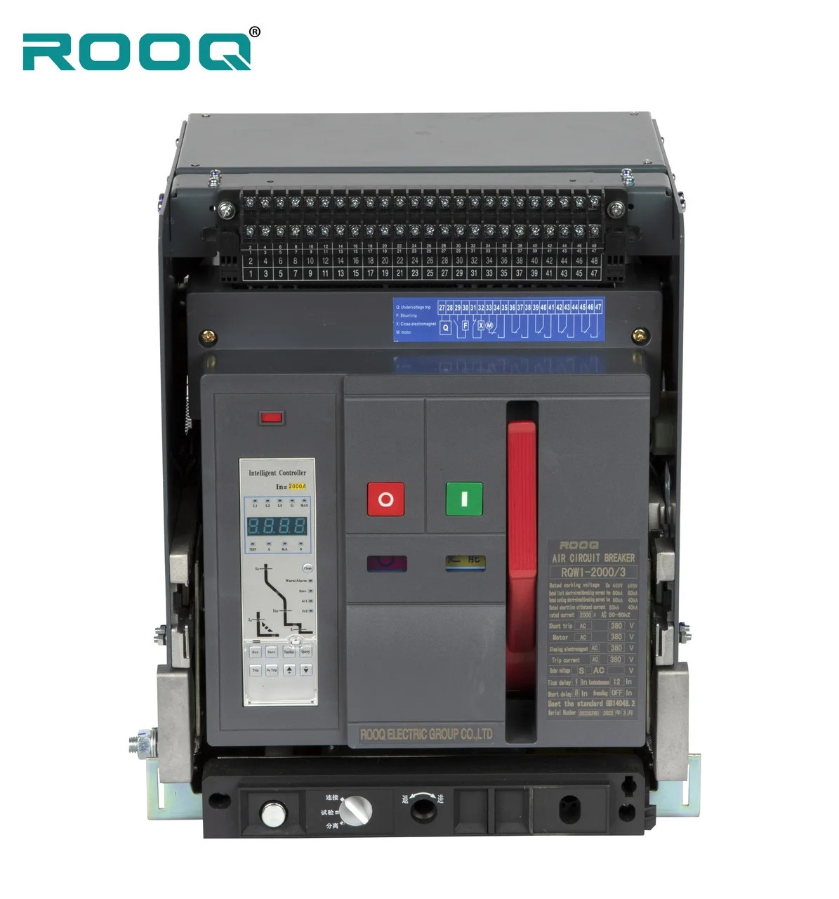 Воздушный автоматический выключатель RQW1-1600А/3P, 1600A - фото 4 - id-p111727065